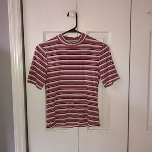 Striped tight fitting shirt